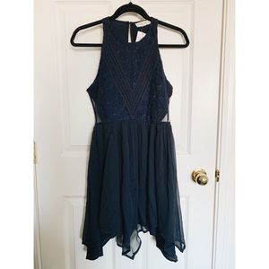 Abercrombie Navy Lace Dress